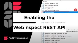 Enabling and Accessing the WebIspect REST API [upl. by Corder]