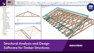 Structural Analysis and Design Software for Timber Structures  RFEM 6 amp RSTAB 9 by Dlubal Software [upl. by Rakel649]