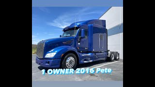 1 OWNER 2016 PETERBILT 579 SEMI TRUCK [upl. by Dawson58]