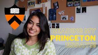 Reading My PRINCETON Essays  Tips amp Tricks [upl. by Erdnaek]