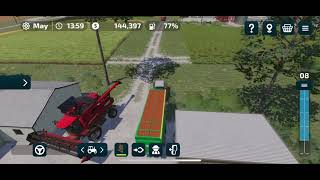 Transporting Sorghum  Farming Simulator 23 [upl. by Latsirhc]