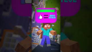 Run Challenge Steve VS Mobs VS Iron Man  Funny Animation minecraft shorts [upl. by Francis915]