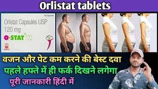 Orlistat 120 tablet use dose benefits and side effects full review in hindi [upl. by Lebatsirc]