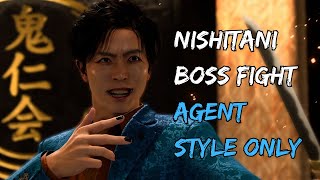 Homare Nishitani Boss Fight 2 Agent Style Only  Like A Dragon Gaiden [upl. by Silecara]