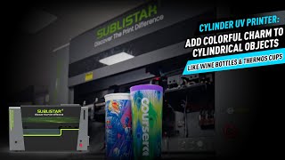 Cylinder UV Printer Add Colorful Charm to Cylindrical Objects like Wine Bottles amp Thermos Cups [upl. by Kip425]