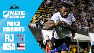 Fijian flair 🔥  Fiji v USA  Match Highlights  Asahi Super Dry Pacific Nations Cup [upl. by Elades361]