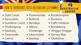 How to Pronounce Australian Regional City Names [upl. by Huda]