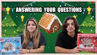 Answering your questions while we decor our Gingerbread house KEILLY AND KENDRY [upl. by Aneeh409]