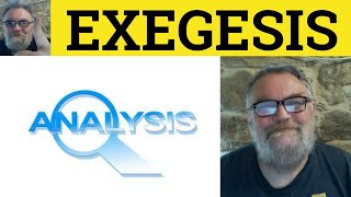 🔵 Exegesis Meaning  Exegesis Defined  Exegesis Examples  Formal Vocabulary  Exegesis [upl. by Nena]