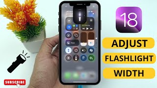 How to Adjust Flashlight Width On iPhone iOS 18 [upl. by Oniuqa]