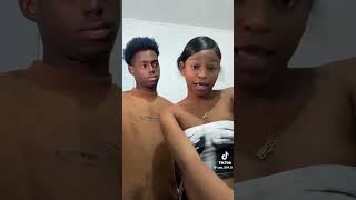 TikTok Haitien couple sa yo belle funnyvideo dance makemefamos october2018 burnaboy makeup [upl. by Lexa]