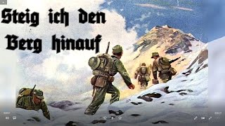 Steig ich den Berg hinauf  Gebirgsjägerlied German Soldier Song  English Translation [upl. by Christi]