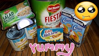 HOW TO MAKE MACARONI FRUIT SALAD  STEP BY STEP  HASHEL C [upl. by Reizarf]