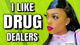 Caller Argues Why She Likes Drug Dealers Black Men [upl. by Airdnekal]