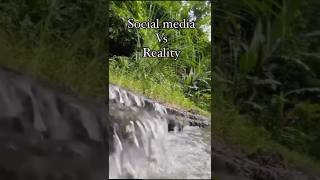 Social media vs reality🤣 subscribe ytshorts travel [upl. by Hidie]