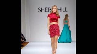 New York Fashion Week  Sherri Hill  February 2017  Runway Show  MF  Sh1 shorts fashion [upl. by Aidualk]