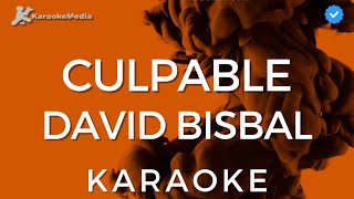 David Bisbal  Culpable KARAOKE Instrumental con coros [upl. by Lebama909]