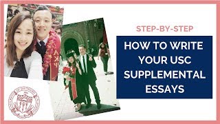 How To Write Your USC Supplemental Essays  Stepbystep [upl. by Alekat]