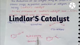 LindlarS Catalyst MSc Reduction of alkynes [upl. by Adis918]