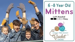 How to Crochet Mittens 68 Years Old [upl. by Eita]