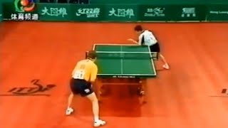 WTTC2000 JanOve Waldner vs Chuang Chih Yuan [upl. by Annazus]