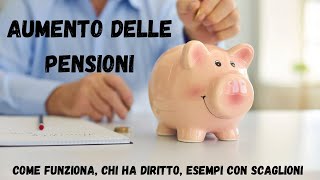 Aumento delle pensioni [upl. by Ameluz]