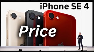 iPhone SE 4 PRICE [upl. by Aicitan]