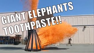 Giant Elephants Toothpaste with Science Bob and Mark Rober Build and Test [upl. by Niamreg]