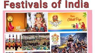 Indian Festivals statewiseFestivals of IndiaIndian states and their famous FestivalsFestivalsname [upl. by Nosnorb]