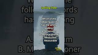 Spelling Time 399 spelling englishlearning englishvocabulary questions quiz [upl. by Mayman]