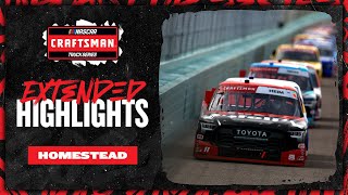 NASCAR Official Extended Highlights HomesteadMiami brings the heat to the Craftsman Truck Series [upl. by Ainahs611]