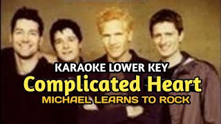 Complicated Heart  Michael Learns to Rock Karaoke  Lower Key in F  Roland Keyboard [upl. by Eniamert]