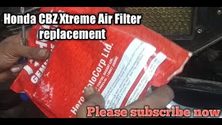 Honda CBZ Xtreme Air Filter replacementDevAutoCenter [upl. by Aenat]