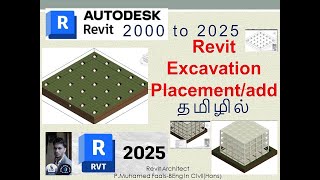 Revit excavation for foundation in tamil  Raft foundation  Revit toposolid  Revit [upl. by Frodeen]