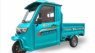 Cargo Tricycle Building Material Delivery Made in China Roof hot sale Electric Tricycle [upl. by Grimaud]