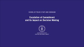 Escalation of Commitment and its Impact on Decision [upl. by Rehsa]