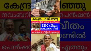 3200പെൻഷൻ നാളെ ഇവർക്ക് അക്കൗണ്ടിൽ keralapension pension viralshorts knbalagopal [upl. by Jolanta]