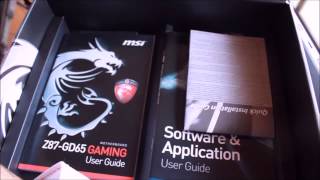 MSI Z87GD65 Gaming  Unboxing [upl. by Ednew]