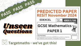 GCSE Maths Paper 1  Top 10 Topics Revise NonCalc Predicted May June 2025  Higher AQA Edexcel [upl. by Anrym]