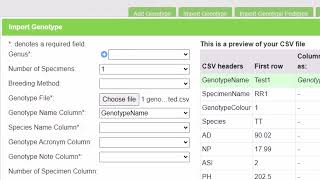 KDManage  Uploading material Genotype [upl. by Nekial]