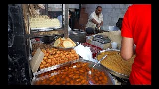 Mohan Ji Puri Wale  Best Puri Sabji  Deshi Ghee ka Halwa  Ganga Darshan [upl. by Aicilec]