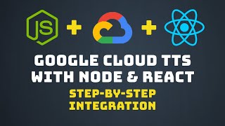 Creating a TexttoSpeech Web App Using Nodejs React and Google Cloud [upl. by Thynne699]