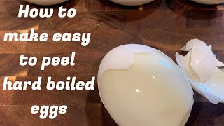 Easy peel hard boiled eggs [upl. by Aynnat]