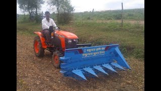 Kubota Mini Tractor Mounted Reaper  मिनी ट्रैक्टर रीपर [upl. by Nollek]