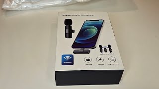 Wireless Lavalier Microphone K1 From TemuUnboxing [upl. by Mansoor]