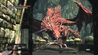 Dark Souls  Killing Hellkite Dragon Tutorial [upl. by Pizor]