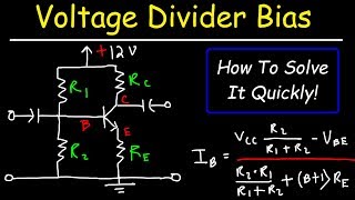 Voltage Divider Bias Circuit [upl. by Eylhsa944]