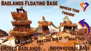 Minecraft Eroded Badlands Inspirational Build [upl. by Eniledam]