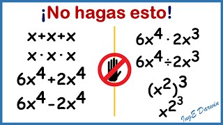 Álgebra BÁSICA 8 operaciones que debes dominar sin problema Parte 1 [upl. by Iseabal696]