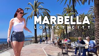 Marbella Spain Lovely City April 2024 Update Costa del Sol  Málaga 4K [upl. by Nylsej]